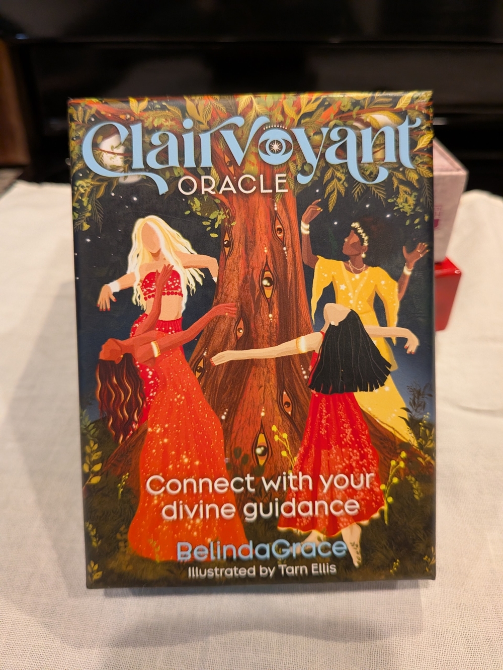 Clairvoyant Oracle Deck - Connect with Your Divine Guidance (Red & Gold Artwork)